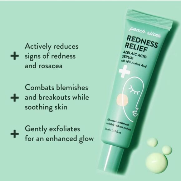 🌺FREE ~ Peach Slices ~ Redness Relief Azelaic Acid Serum ~ NEW - Picture 5 of 9